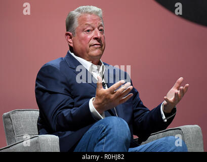 Los Angeles, USA. 08Th Nov, 2018. Al Gore, homme politique au sommet de la 2018. Le festival a lieu du 02.-05.11.2018. Credit : Britta Pedersen/dpa-Zentralbild/ZB/dpa/Alamy Live News Banque D'Images