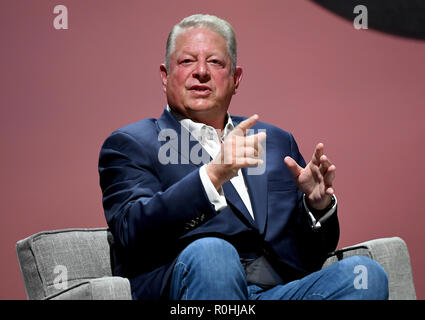 Los Angeles, USA. 08Th Nov, 2018. Al Gore, homme politique au sommet de la 2018. Le festival a lieu du 02.-05.11.2018. Credit : Britta Pedersen/dpa-Zentralbild/ZB/dpa/Alamy Live News Banque D'Images