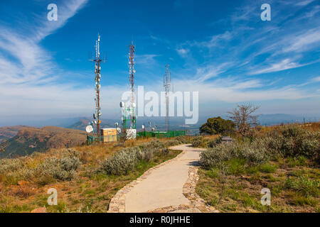 En haut de la montagne Magaliesberg juste en dehors de Pretoria, Afrique du Sud Banque D'Images