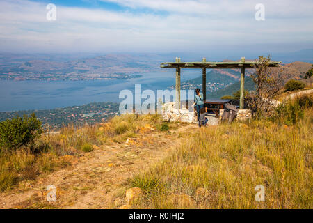 En haut de la montagne Magaliesberg juste en dehors de Pretoria, Afrique du Sud Banque D'Images