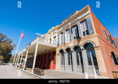 Septembre 22, 2018 Los Angeles / CA / USA - bâtiments historiques magnifiquement restauré dans Old Sacramento State Historic Park Banque D'Images