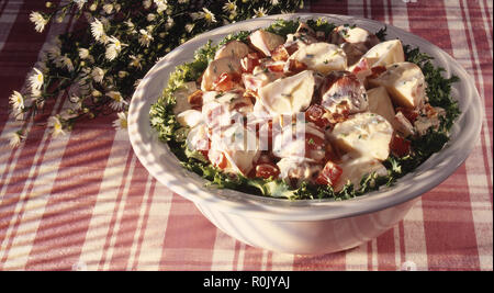 Salade de morceaux de pommes de terre Banque D'Images