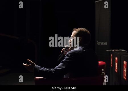 Rome, Italie. 05Th Nov, 2018. Davide Casaleggio président de l'association Casaleggio et de l'association Rousseau au cours d'une conférence pour la réunion de l'Association (AGOL Jeune leader d'opinion). Crédit : Matteo Trevisan/Pacific Press/Alamy Live News Banque D'Images