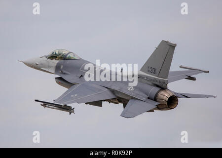 F-16C du Vermont Air National Guard de décoller. Banque D'Images