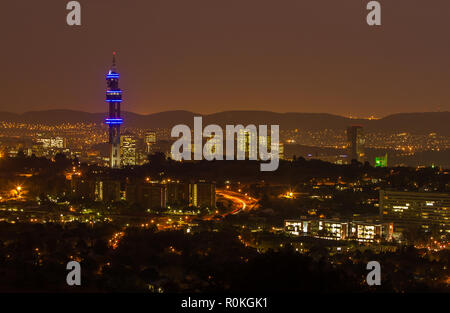 Donnant sur le fort Klapperkop de Pretoria, Pretoria, Afrique du Sud Banque D'Images