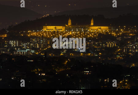 Donnant sur le fort Klapperkop de Pretoria, Pretoria, Afrique du Sud Banque D'Images