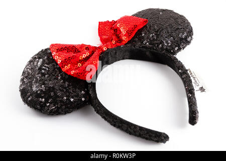 Ensemble d'oreilles de Mickey Minnie de Disney World Banque D'Images