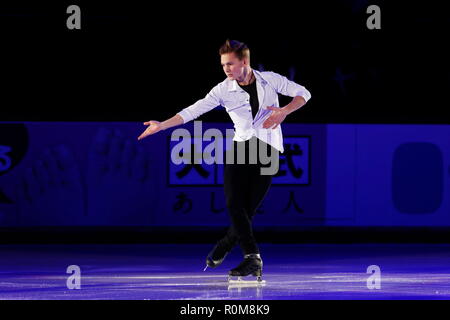 Helsinki, Finlande. 4ème Nov, 2018. Mikhail Kolyada (RUS) Figure Skating : ISU Grand Prix of Figure Skating de l'UIP '2018/2019 GP 2018 Helsinki' Gala de démonstration à l'Hôtel de Glace d'Helsinki à Helsinki, Finlande . Credit : Mutsu Kawamori/AFLO/Alamy Live News Banque D'Images