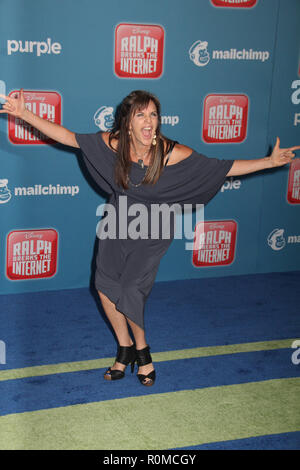 Los Angeles, USA. 5 Nov 2018. Jennifer Hale 11/05/2018 La première mondiale de 'Ralph brise le Internet' tenue à El Capitan Theatre de Los Angeles, CA Photo by Hiro Katoh / HollywoodNewsWire.co Crédit : Hollywood News Wire Inc./Alamy Live News Banque D'Images