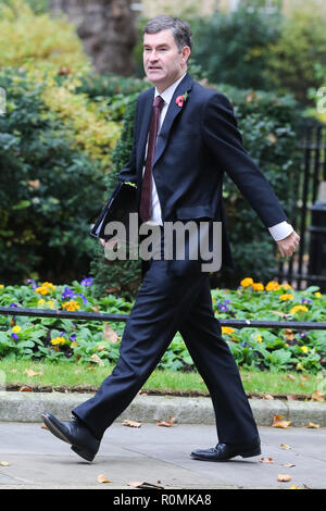 United Kingdom. Nov 6, 2018. David Gauke Secrétaire de la Justice vu arrivant à Downing Street pour la réunion hebdomadaire du Cabinet. Credit : Dinendra Haria SOPA/Images/ZUMA/Alamy Fil Live News Banque D'Images