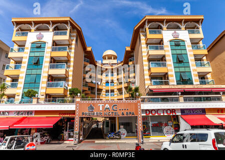 Antalya / Turquie - 30 septembre 2018 : à partir de la TAC premier hotel en Alanya, Turquie Banque D'Images