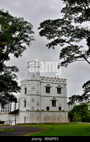 Fort Margherita Brooke Musée Galerie mur et tours du patrimoine Kuching Sarawak Malaisie Banque D'Images