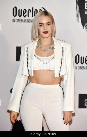 Anne-Marie assistant à la MTV European Music Awards 2018 au Bizkaia Arena le 4 novembre, 2018 à Bilbao, en Espagne. Banque D'Images