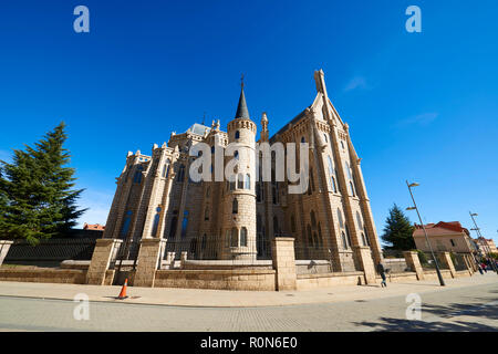 Palacio Episcopal, par Gaudi, Astorga, province de León. Castilla y León, Espagne, Europe Banque D'Images