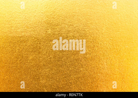 Feuille d'or feuille jaune brillant texture background Banque D'Images