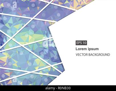 Résumé Contexte géométrique avec des polygones. Arrière-plan de la communication et de la molécule. Vector illustration. Multicolors lumineux Illustration de Vecteur