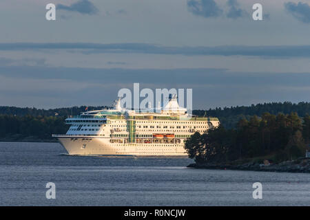 Départ de croisière port de Stockholm. Sweeden. Banque D'Images