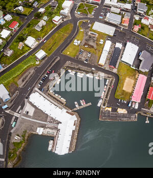 Port, Siglufjordur, le nord de l'Islande Banque D'Images