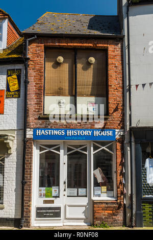 Hastings House, Rue palais historique dans la vieille ville de Hastings, East Sussex, Angleterre Banque D'Images