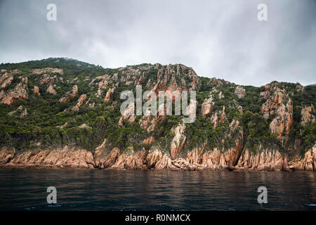 Réserve naturelle de Scandola, Corse, France Banque D'Images