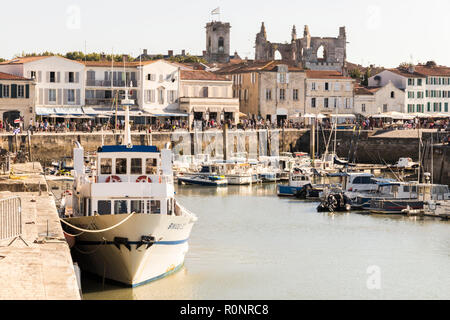 Saint-Martin-de-Re, la France, l'une des villes de l'île de Ré, une île au large de la côte ouest de la France à proximité de La Rochelle Banque D'Images