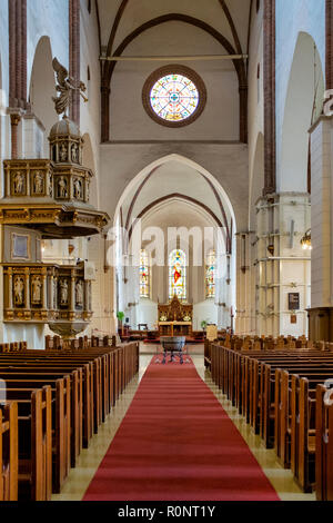 Intérieur de la cathédrale de Riga, Riga, Lettonie Banque D'Images