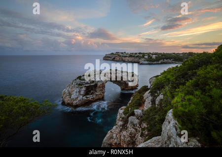 Cala Santanyi, Mallorca, Es Pontas, Recife, Brésil, Îles Baléares, Espagne, Europe Banque D'Images