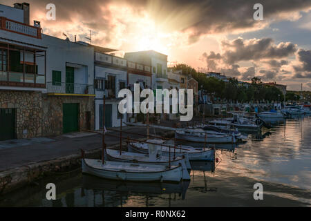 Portocolom, Felanitx, Majorque, Îles Baléares, Espagne, Europe Banque D'Images