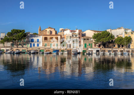 Portocolom, Felanitx, Majorque, Îles Baléares, Espagne, Europe Banque D'Images