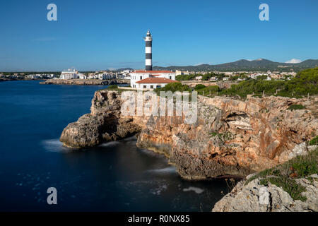 Portocolom, Felanitx, Majorque, Îles Baléares, Espagne, Europe Banque D'Images