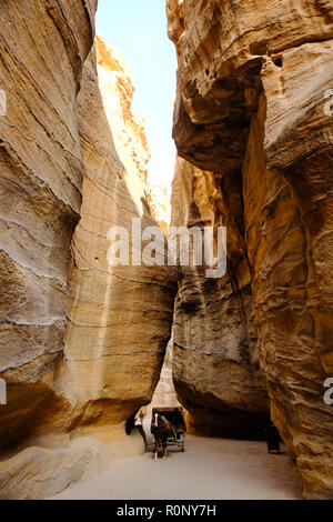 Petra, Madi Mousa, Royaume hachémite de Jordanie Banque D'Images