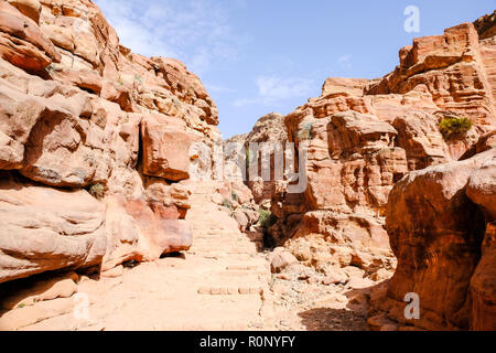 Petra, Madi Mousa, Royaume hachémite de Jordanie Banque D'Images