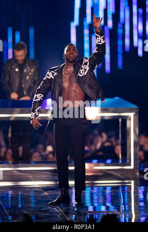 Jason Derulo pendant les MTV European Music Awards 2018 au Bizkaia Arena le 4 novembre 2018 à Bilbao, en Espagne. Banque D'Images