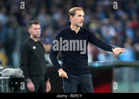 Naples, Campanie, Italie, 2020-10-06, l'UEFA Champions league SSC Napoli - Paris Saint Germain en images l'entraîneur Thomas Tuchel Crédit : Antonio Balasco PSG/Alamy Live News Banque D'Images