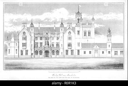 'Worsley Hall près de Manchester", c1848. Organisateur : J Bower. Banque D'Images