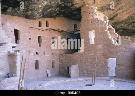 Cliff Palace, logement/Anasazi Puebloan city à la Mesa Verde National Park, Colorado. Photographie Banque D'Images