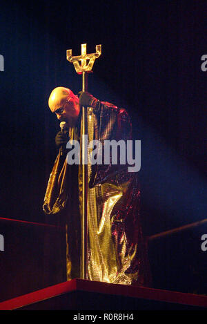 Rob Halford de Judas Priest live en concert à l'Acer Arena. Sydney, Australie. 13.09.08. Banque D'Images