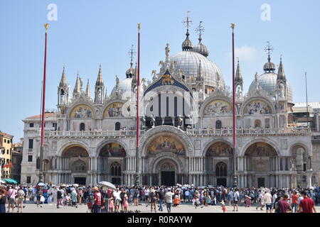 La Basilique Saint Marc à Venise Banque D'Images