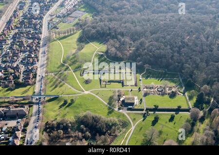 Ruines de Lesnes Abbey, Bexley, Londres, 2018. Créateur : Angleterre historique photographe personnel. Banque D'Images