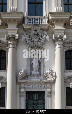 Eglise de Saint Ignace de Loyola (chiesa di Sant'Ignazio) détail - Gorizia, Frioul-Vénétie Julienne, Italie Banque D'Images