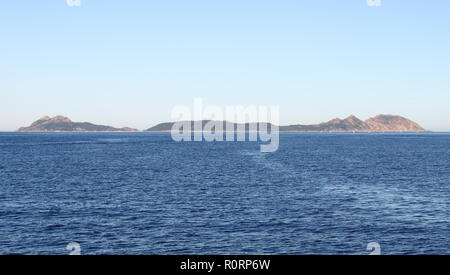 Des îles Cies, un Parc National Maritime en Galice, Espagne Banque D'Images