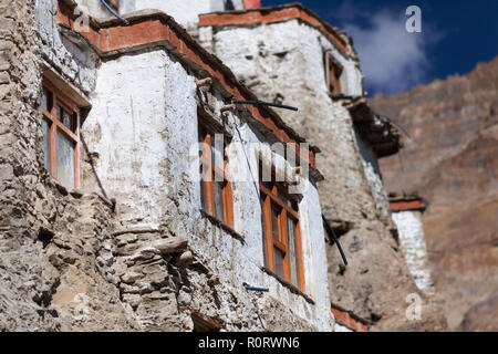 Partie de Phugtal Gompa (également connu sous le nom de Phuktal Gompa), Zanskar, le Jammu-et-Cachemire, l'Inde Banque D'Images