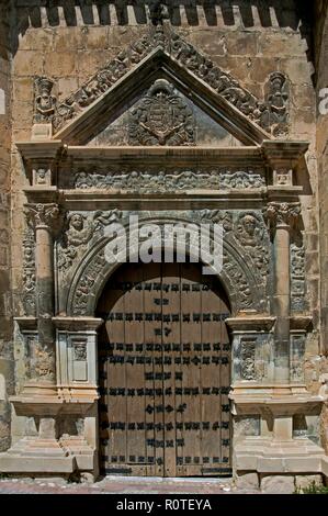 -16ème siècle Eglise paroissiale-, 'Puerta del Sol' (Porte du Soleil), Castril, province de Grenade, Andalousie, Espagne, Europe. Banque D'Images