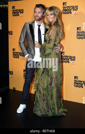 Delta Goodrem et Brian McFadden Les MTV Australia Awards tenue au Darling Harbour Convention and Exhibition Centre. Sydney, Australie. 27.03.09. Banque D'Images