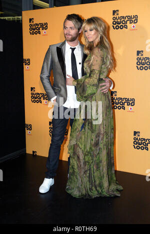 Delta Goodrem et Brian McFadden Les MTV Australia Awards tenue au Darling Harbour Convention and Exhibition Centre. Sydney, Australie. 27.03.09. Banque D'Images