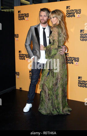 Delta Goodrem et Brian McFadden Les MTV Australia Awards tenue au Darling Harbour Convention and Exhibition Centre. Sydney, Australie. 27.03.09. Banque D'Images