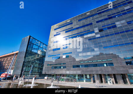 Copenhague, Danemark, 2 août 2018 : Bibliothèque Royale, la Bibliothèque nationale du Danemark et la bibliothèque universitaire de l'Université de Copenhague, l'une des t Banque D'Images