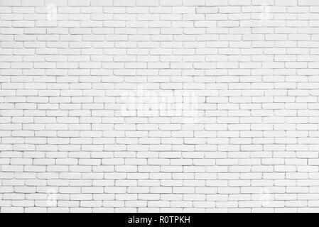 Résumé fond blanc motif brique de mur. Surface texture briques vintage pour toile de fond. Banque D'Images