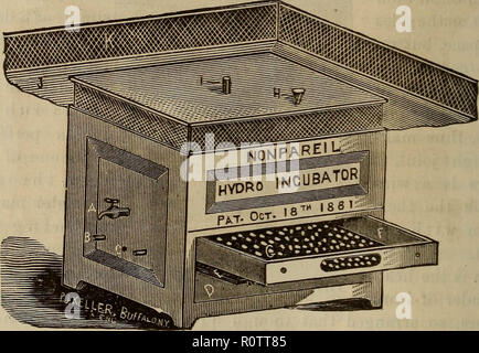 'L'incubation artificielle et incubateurs ..' (1883) Banque D'Images