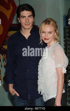 Brandon Routh et Kate Bosworth arrivant à Superman @ Kitson à Beverly Hills à Los Angeles.1er mai 2006. - RouthBrandon  B 01 Banque D'Images